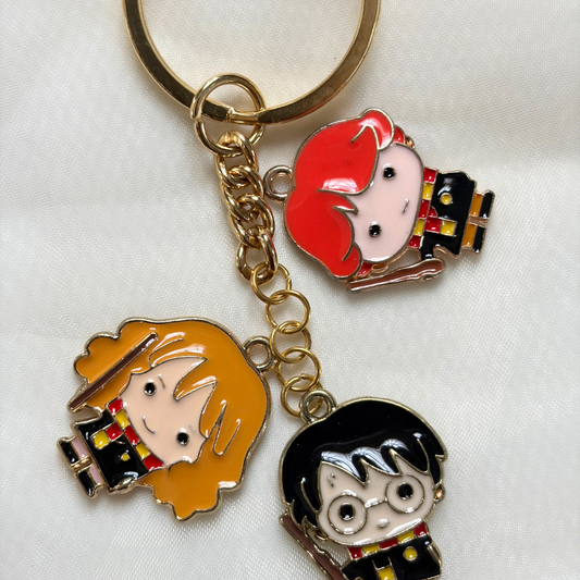 Potterhead Keychain Set of 3 Charms- The Harry Potter Collection