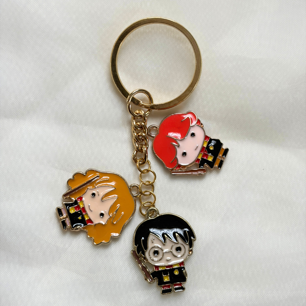 Potterhead Keychain Set of 3 Charms- The Harry Potter Collection
