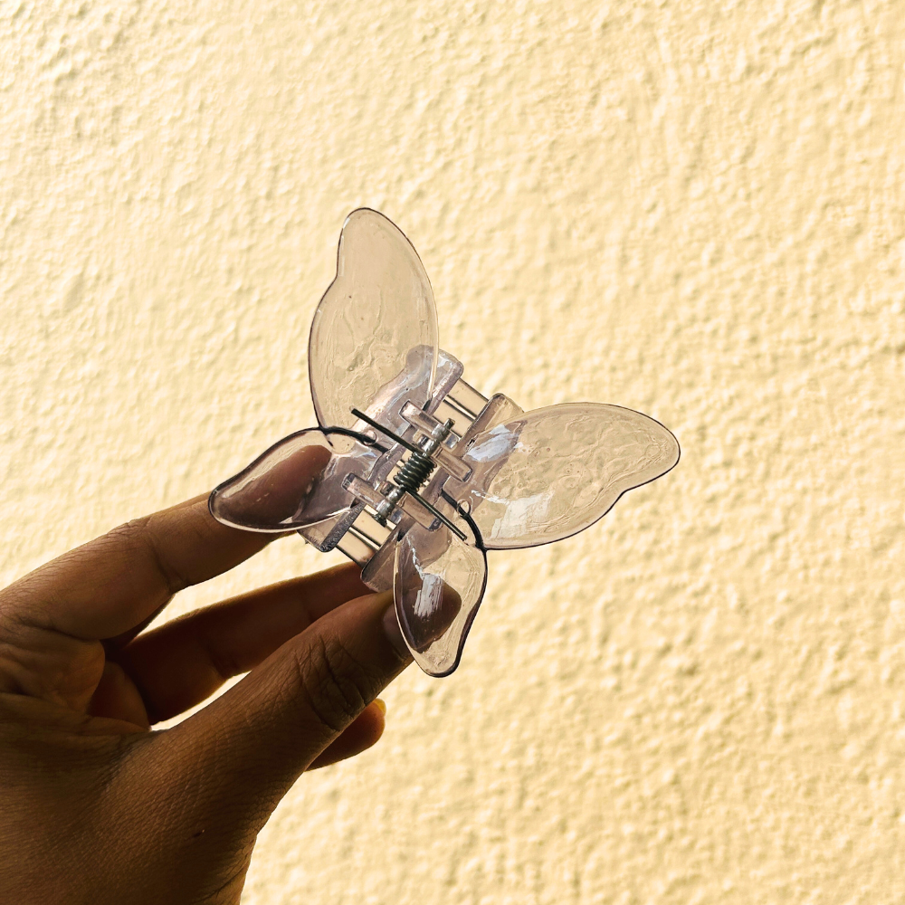 Black Butterfly Claw Clip - Large