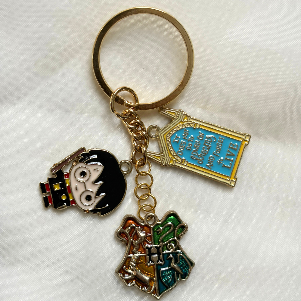 Potterhead Keychain Set of 3 Charms- The Harry Potter Collection