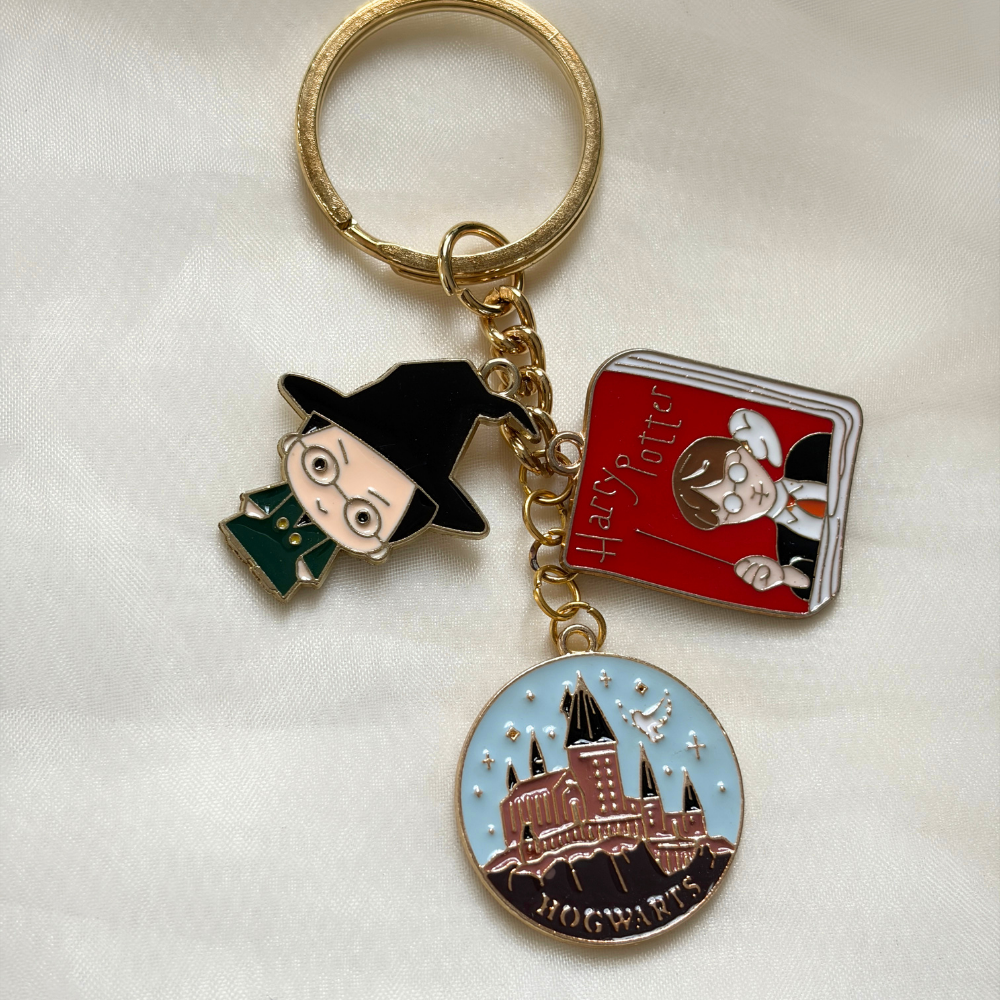 Potterhead Keychain Set of 3 Charms- The Harry Potter Collection