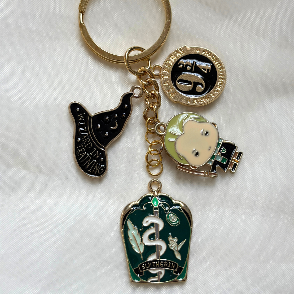 Potterhead Keychain Set of 4 Charms- The Harry Potter Collection