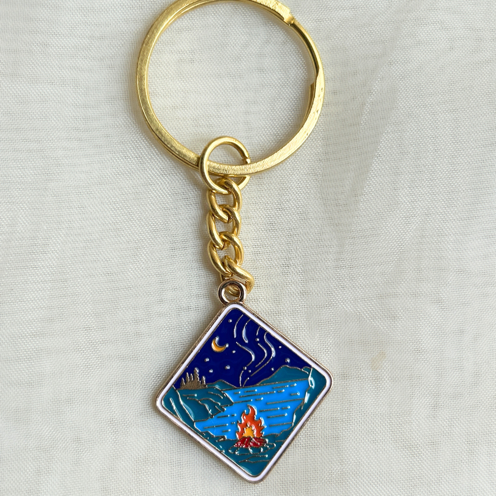 Campfire Keychain - The Travel + Vacation Collection