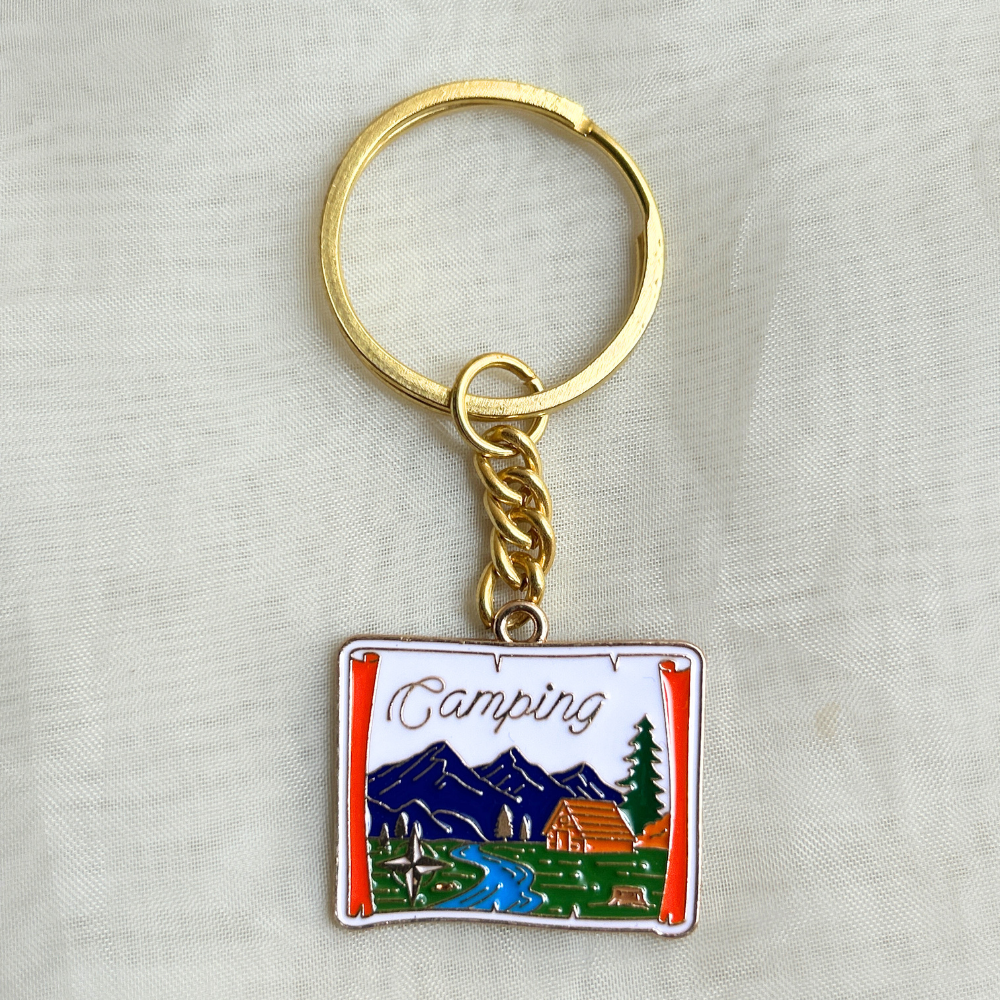 Camping Keychain - The Travel + Vacation Collection