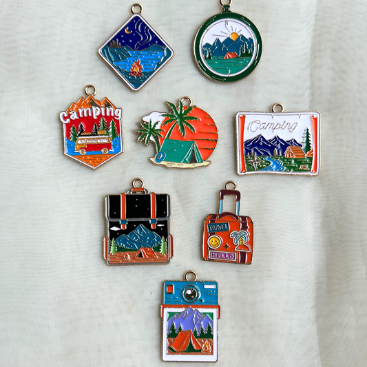 Camping Keychain - The Travel + Vacation Collection