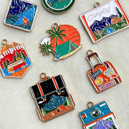 Camping Keychain - The Travel + Vacation Collection