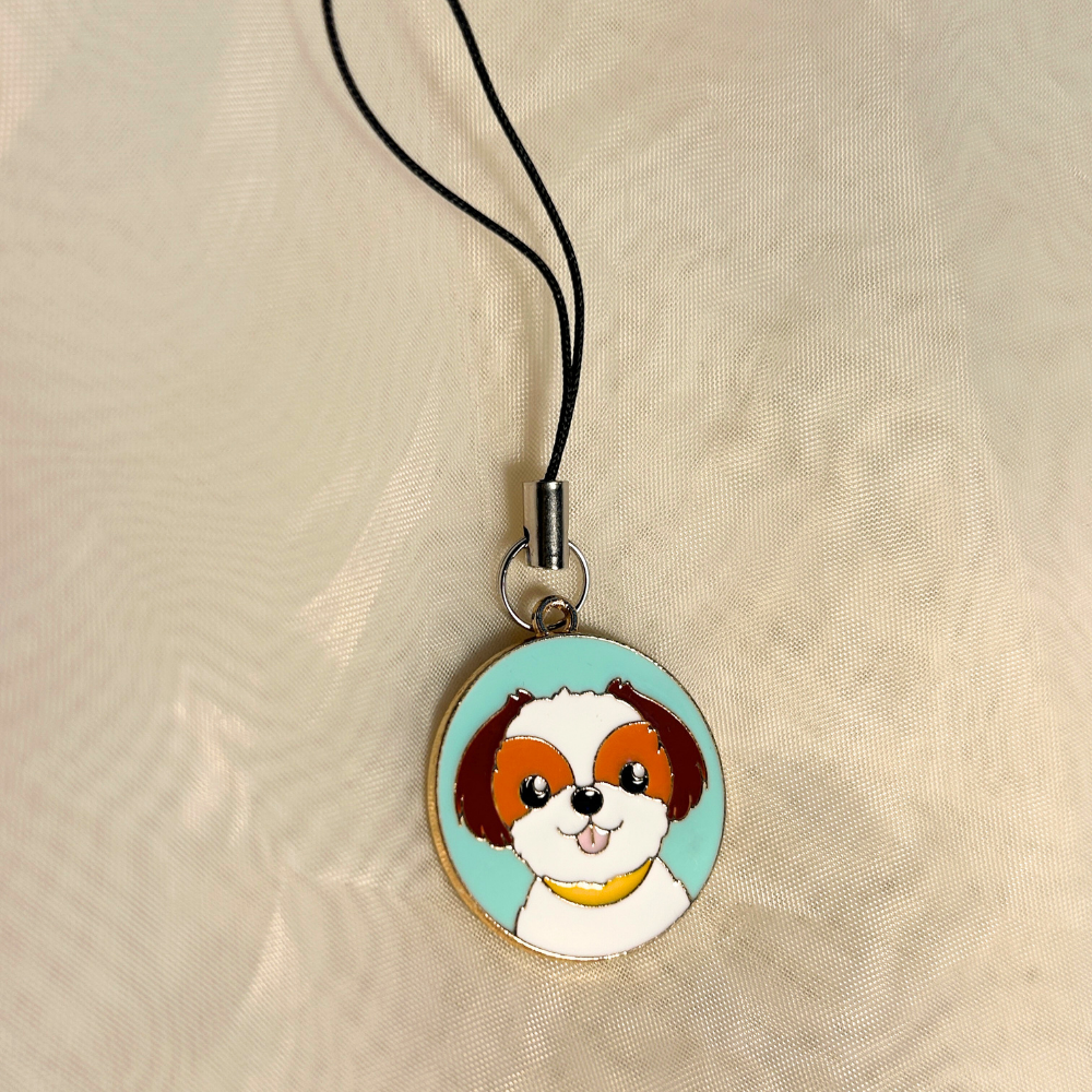Cute Dog Phone Charm