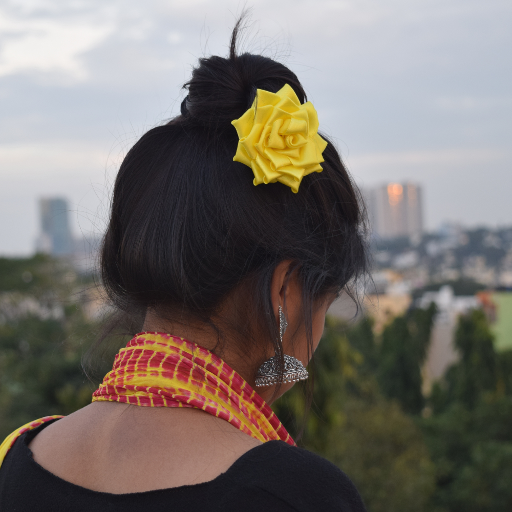 Yellow Satin Rose