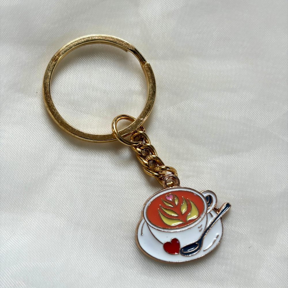 Latte Keychain - The Coffee Shop Collection