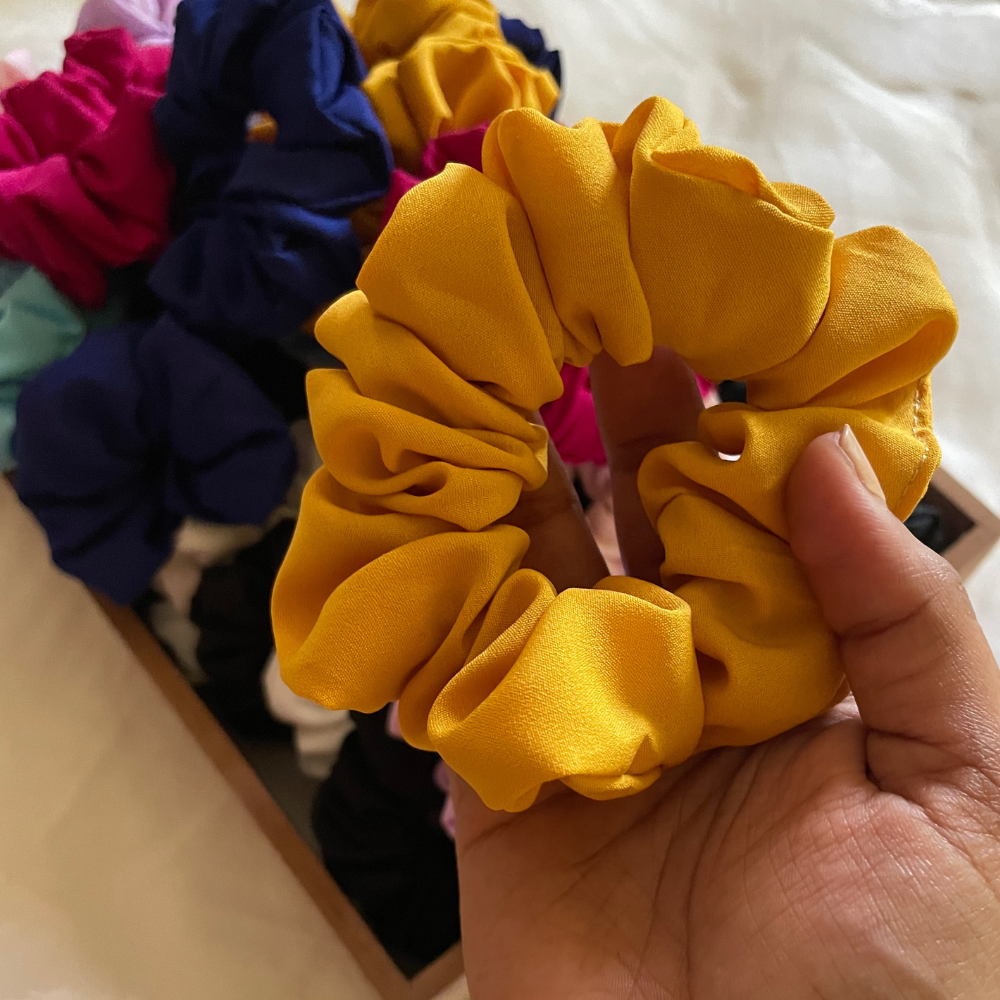 Mustard Yellow Scrunchie