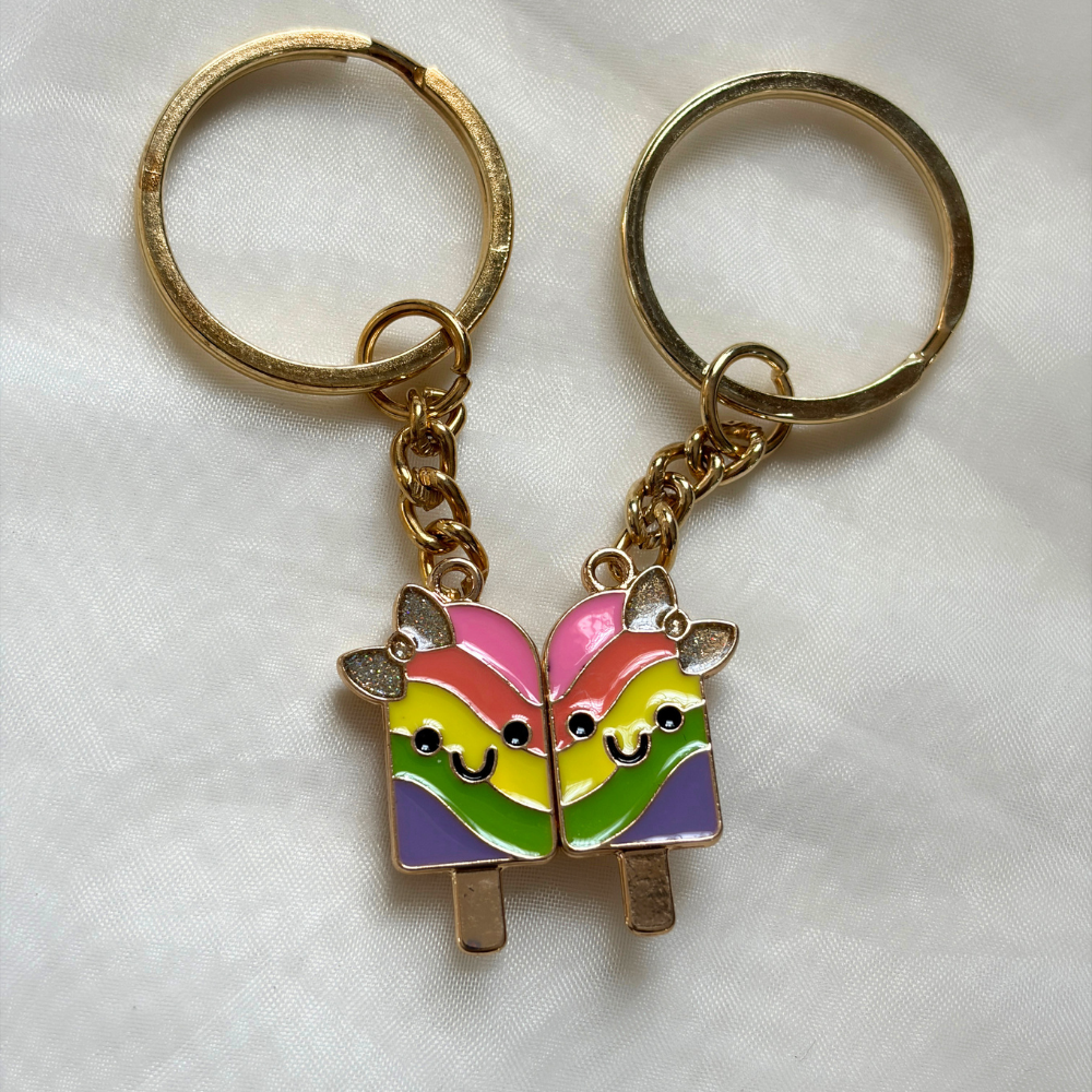Best Friends Magnetic Keychains - Popsicle Version