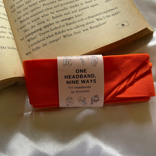 Orange TIY Headband