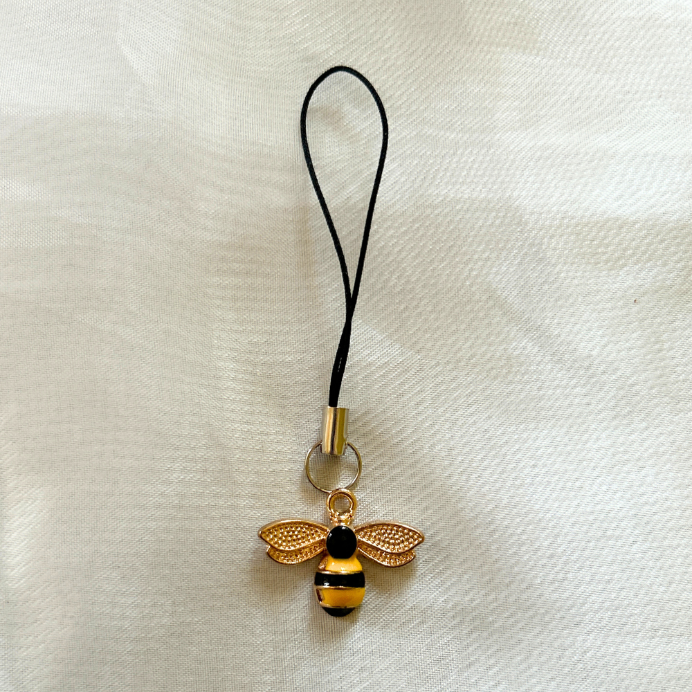 Honey Bee Phone Charm