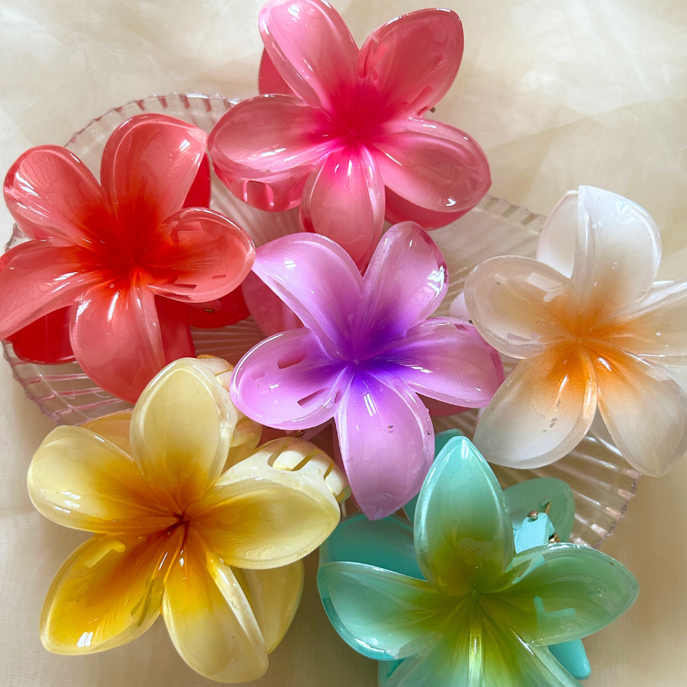 Yellow Flower Claw Clip - Large