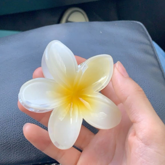 Yellow Flower Claw Clip - Medium