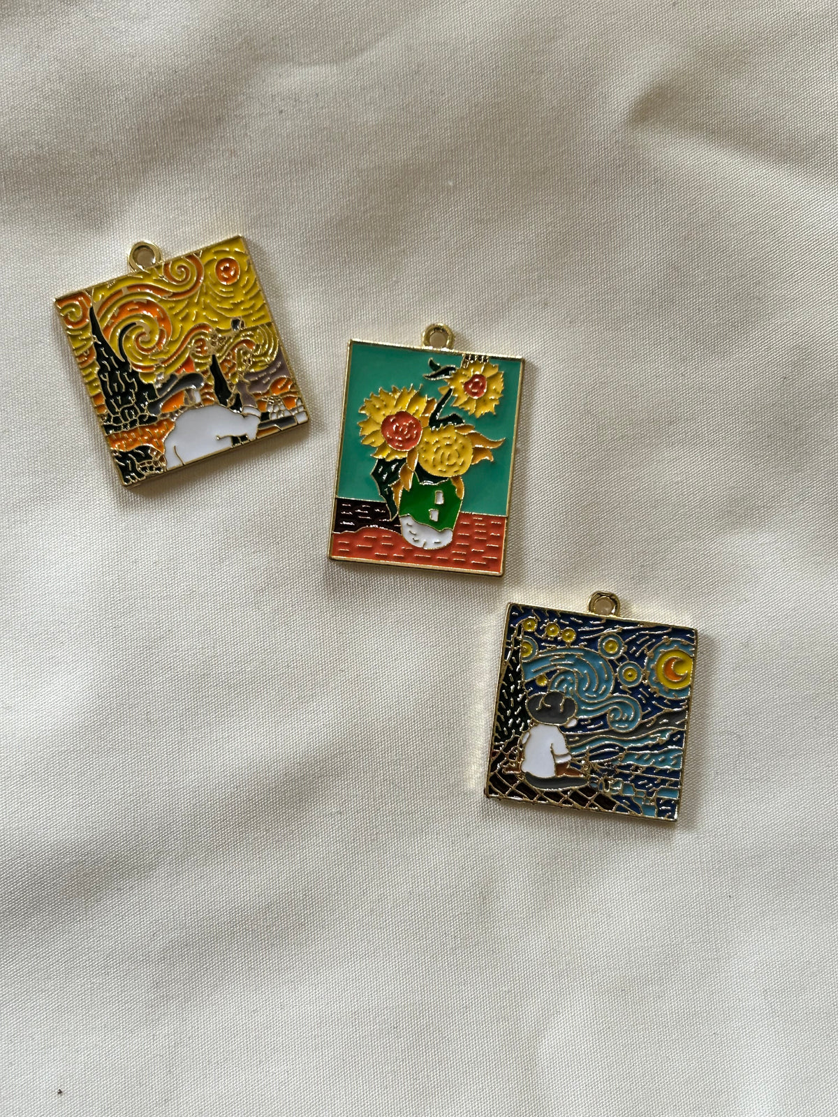 Van Gogh Painting Keychain