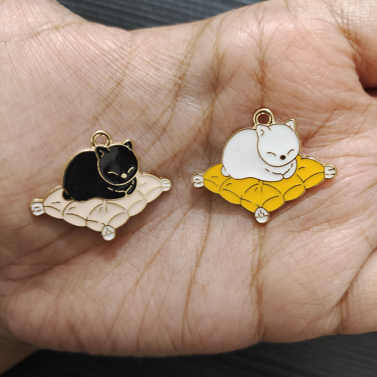 Lazy Cat Phone Charm