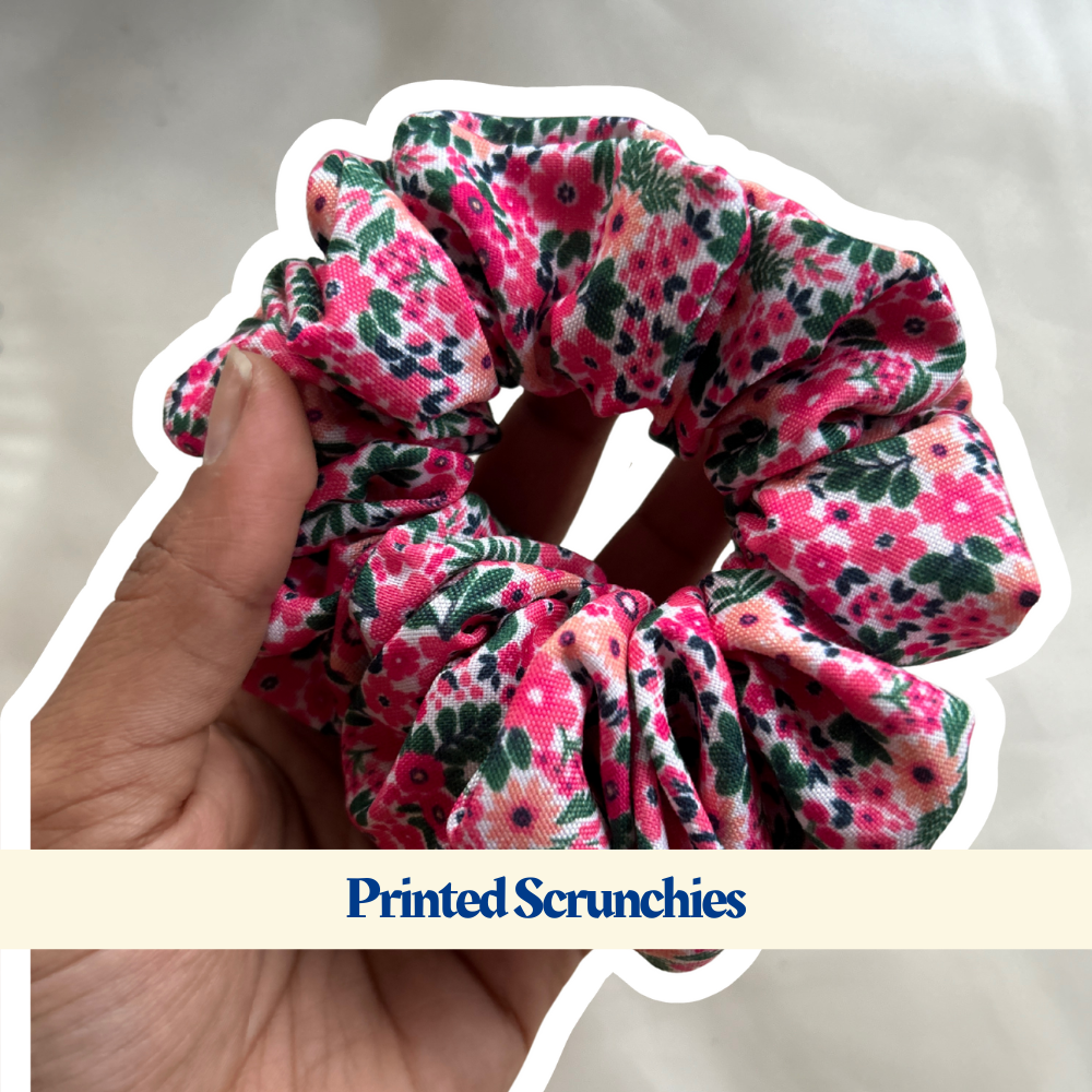 Printed Scrunchies