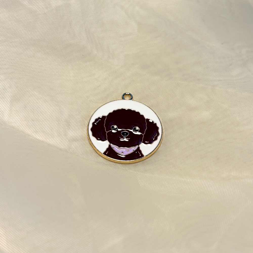 Cute Dog Chain - Attached to a black chain