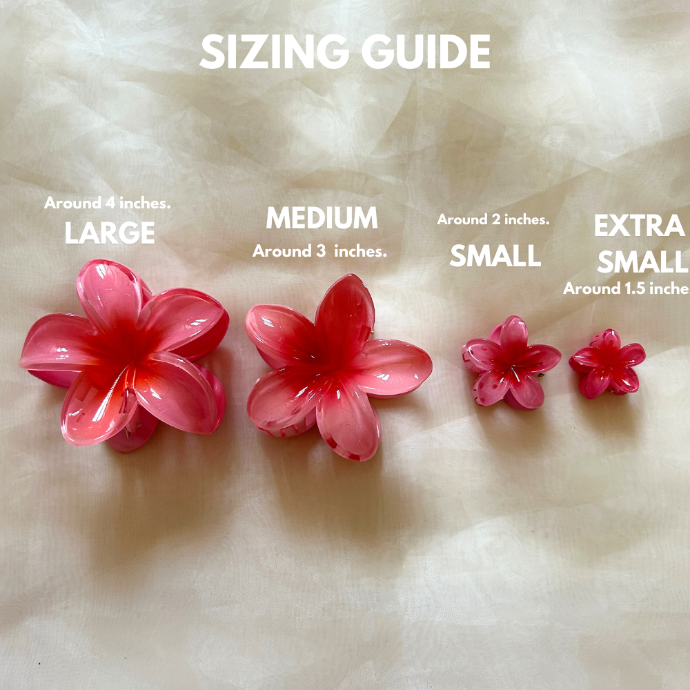 Purple Flower Claw Clip - Extra Small