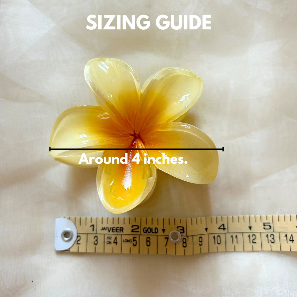 Yellow Flower Claw Clip - Large