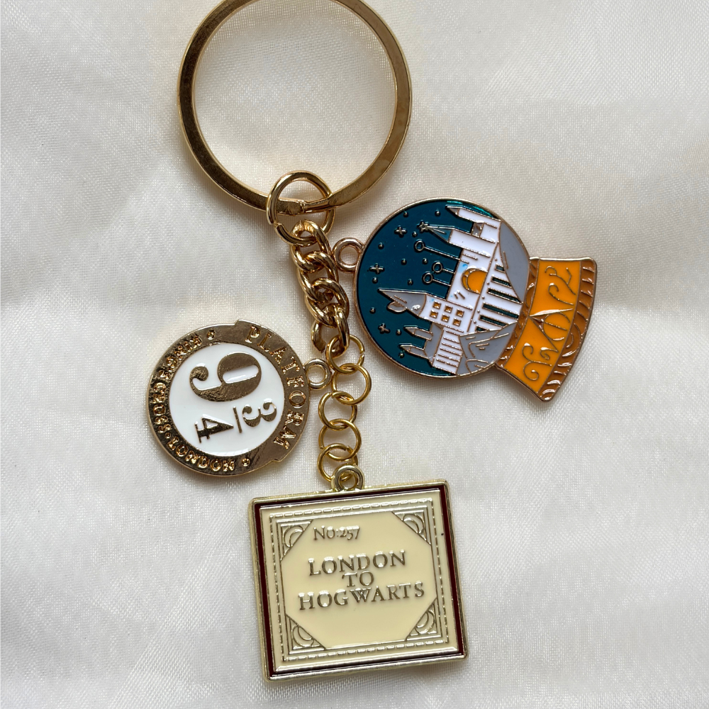 Potterhead Keychain Set of 3 Charms- The Harry Potter Collection