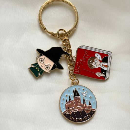 Potterhead Keychain Set of 3 Charms- The Harry Potter Collection