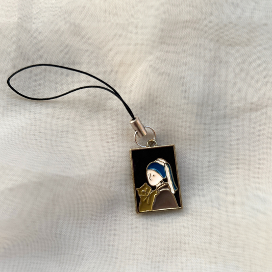 Girl with a Pearl Earring Phone Charm