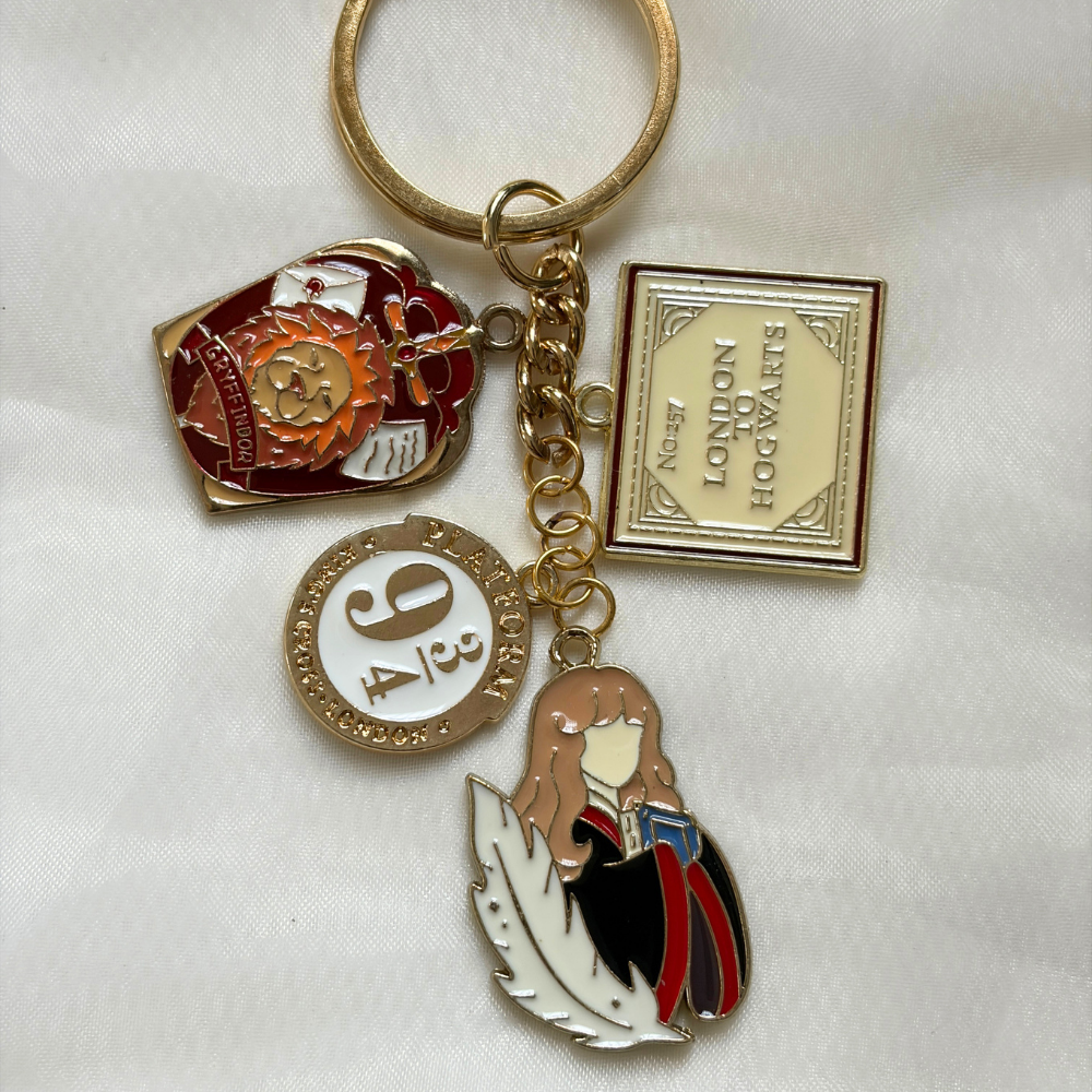 Potterhead Keychain Set of 4 Charms- The Harry Potter Collection