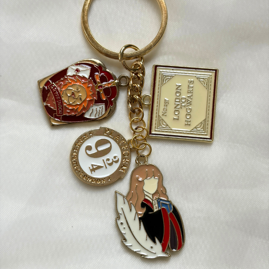 Potterhead Keychain Set of 4 Charms- The Harry Potter Collection