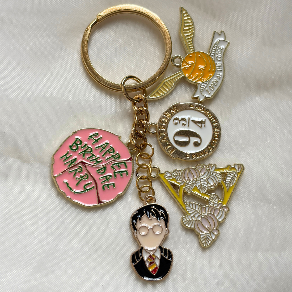 Potterhead Keychain Set of 5 Charms- The Harry Potter Collection