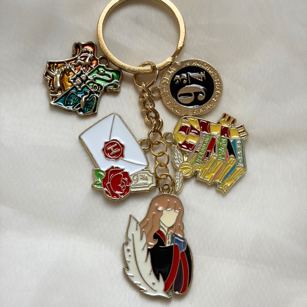 Potterhead Keychain Set of 5 Charms- The Harry Potter Collection
