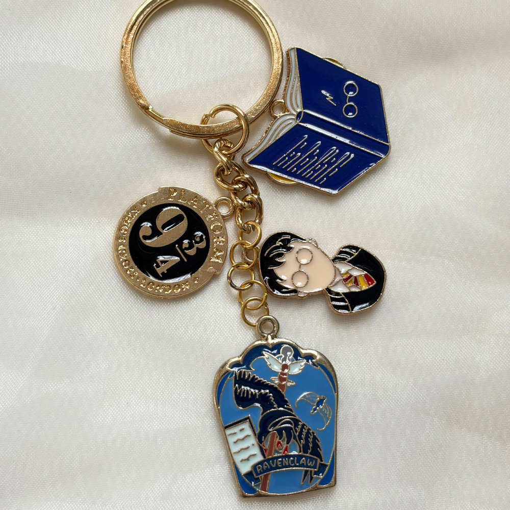 Potterhead Keychain Set of 4 Charms- The Harry Potter Collection