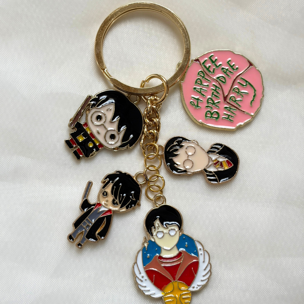 Potterhead Keychain Set of 5 Charms- The Harry Potter Collection