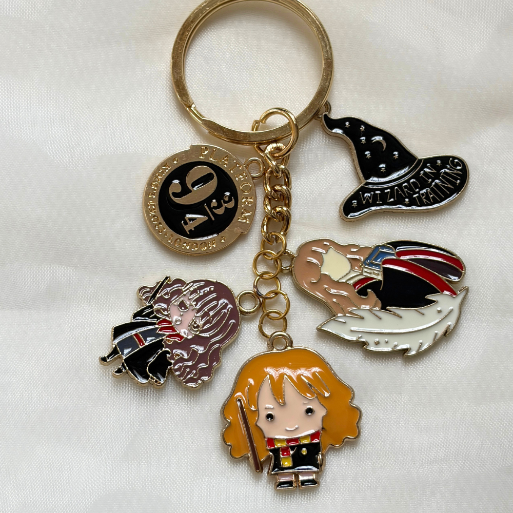 Potterhead Keychain Set of 5 Charms- The Harry Potter Collection
