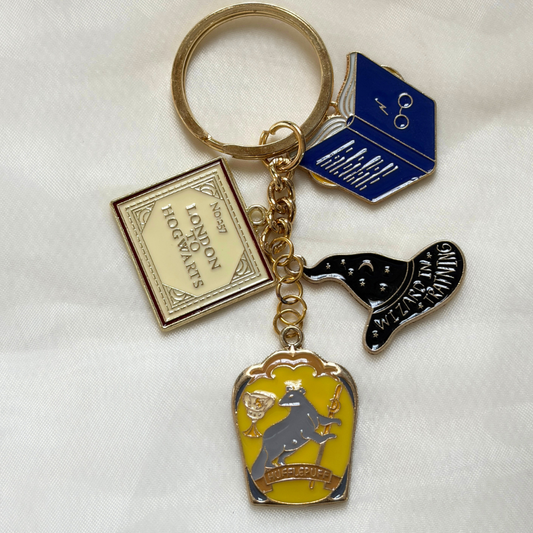 Potterhead Keychain Set of 4 Charms- The Harry Potter Collection