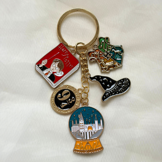 Potterhead Keychain Set of 5 Charms- The Harry Potter Collection