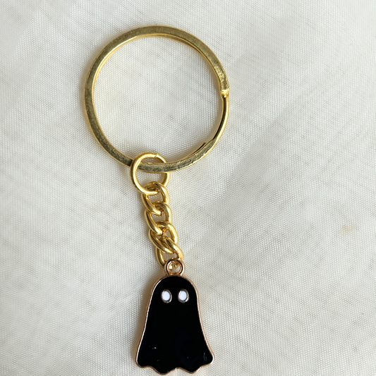 Ghost Keychain - Black/ White