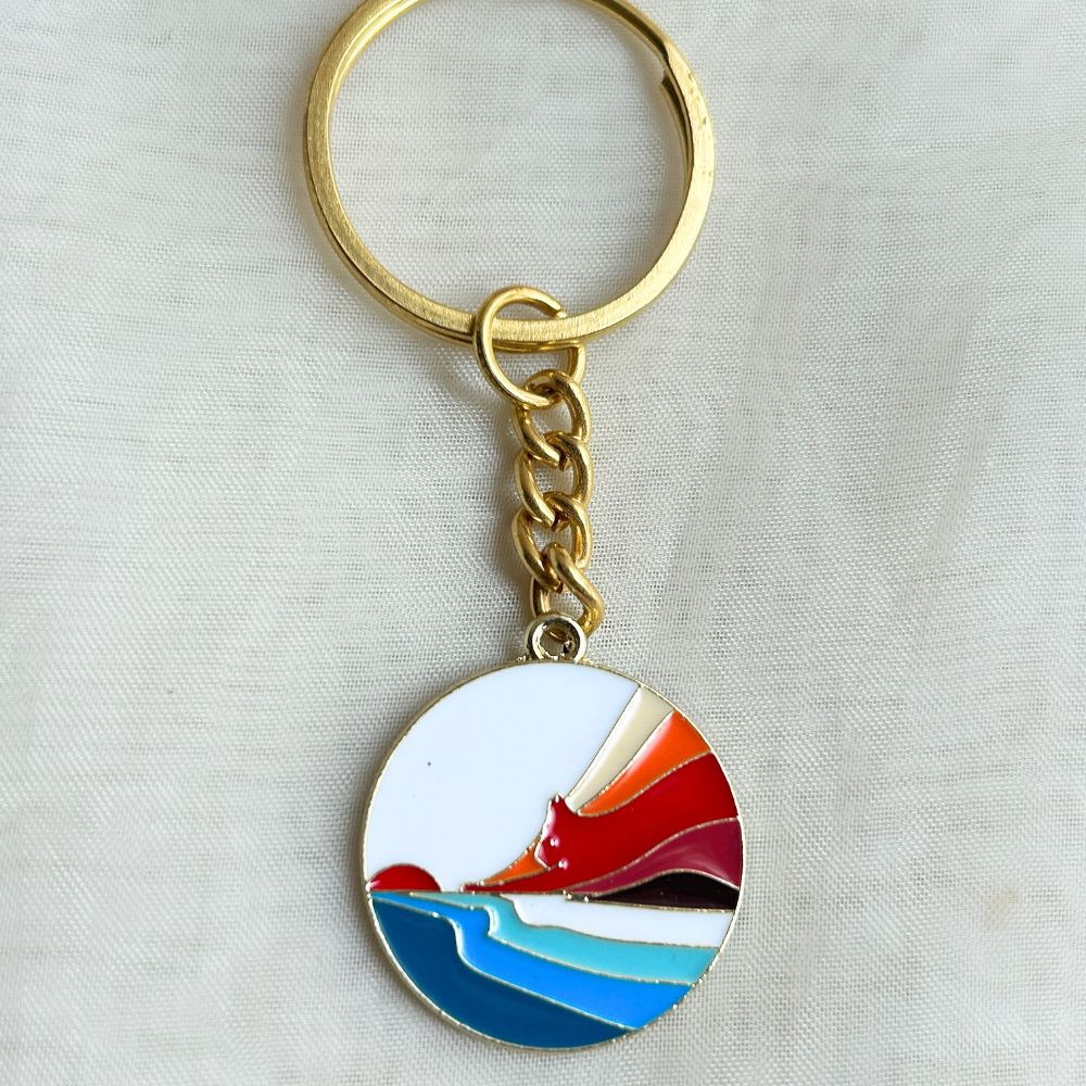 Nature Themed Keychains  - Mountains/ Sunrise / Beach/ Ocean