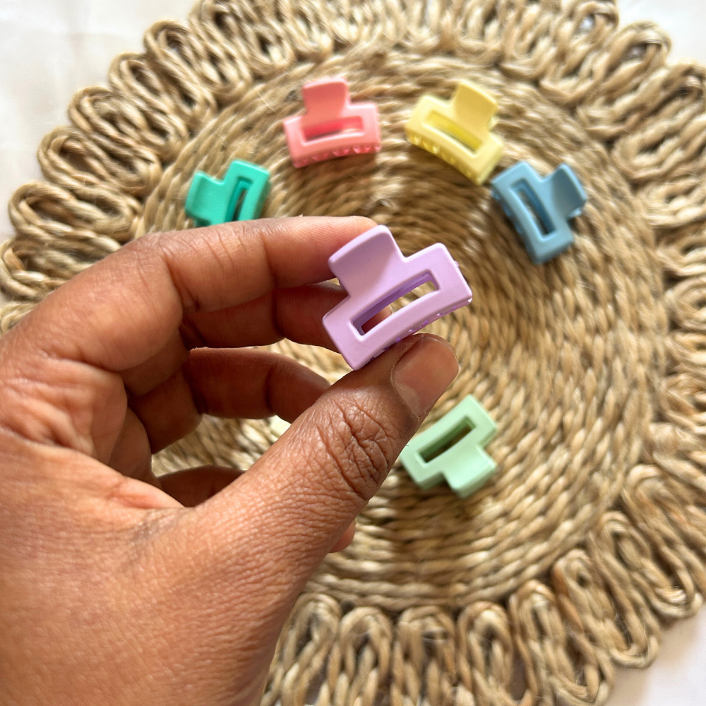 Mini Rectangle Claw Clip - Extra Small