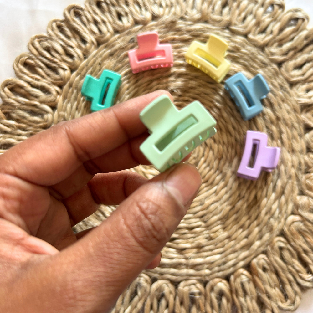Mini Rectangle Claw Clip - Extra Small