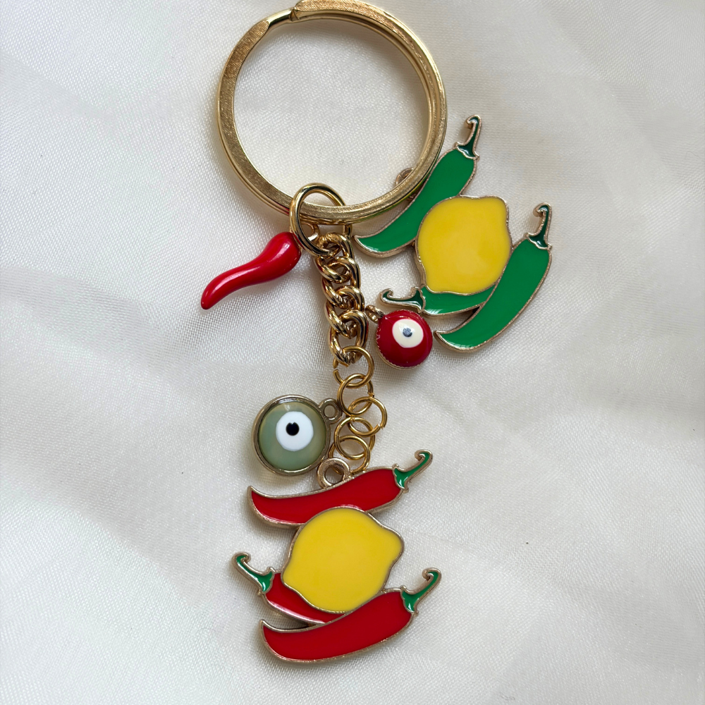 Evil Eye Keychain set of 5 charms