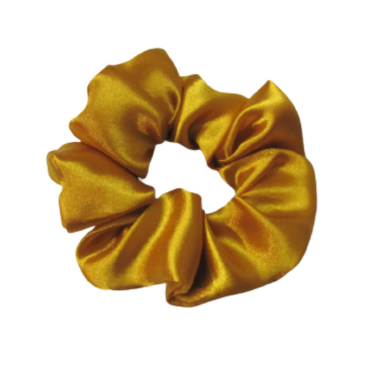 Bumblebee - Mustard Yellow Satin Scrunchie