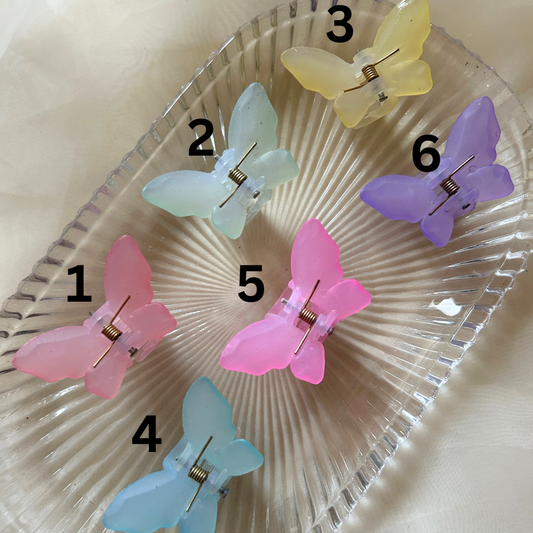 Matte Finish Butterfly Claw Clip - Mini
