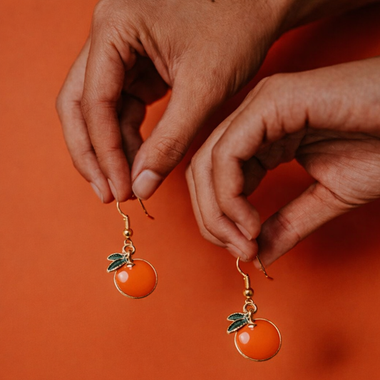 Orange Earrings