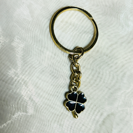 Black Clover Leaf Keychain