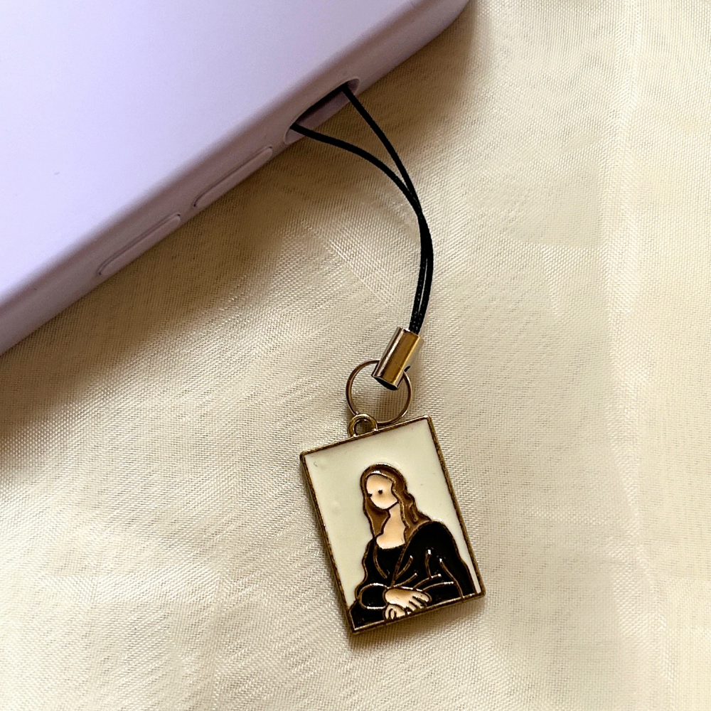 Mona Lisa Phone Charm