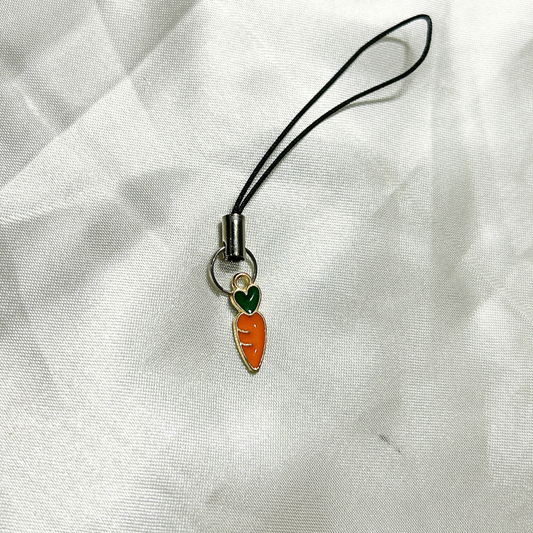 Carrot Phone Charm