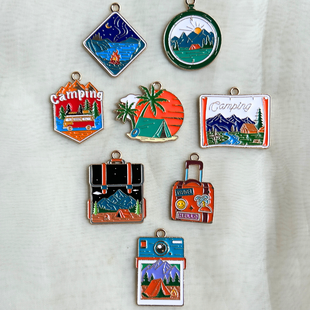 Camping Keychain - The Travel + Vacation Collection