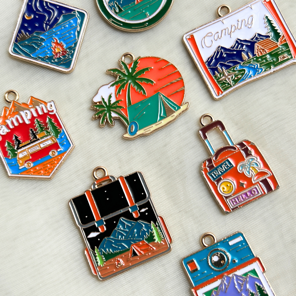 Camping Keychain - The Travel + Vacation Collection